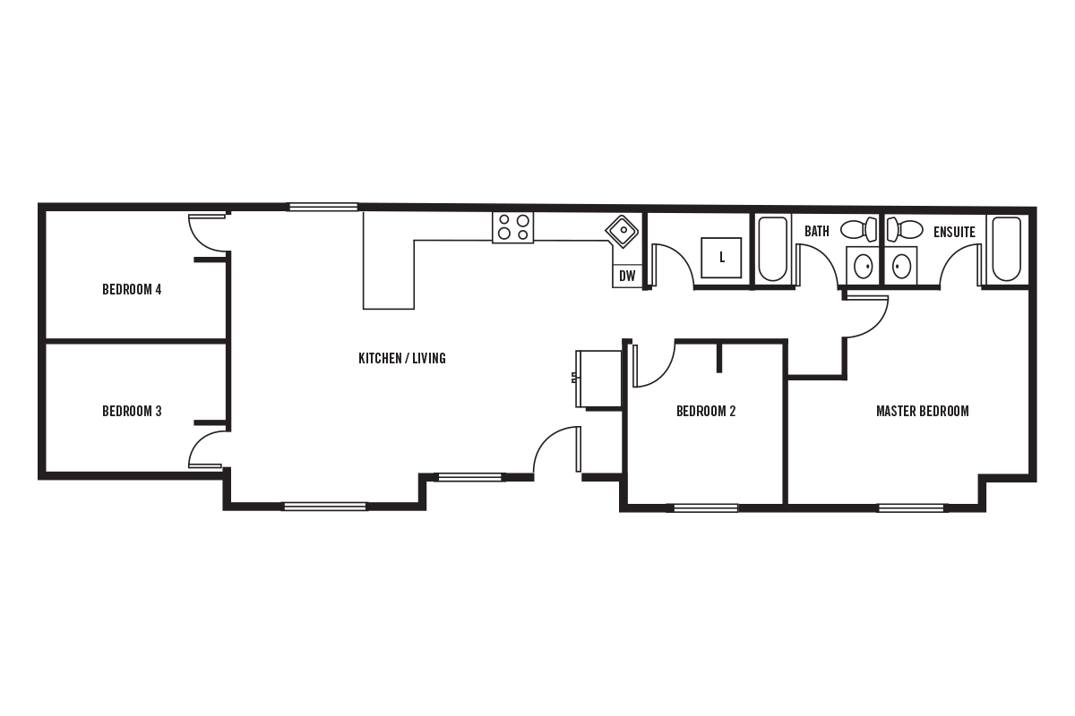 Floor Plan 4 Bedroom